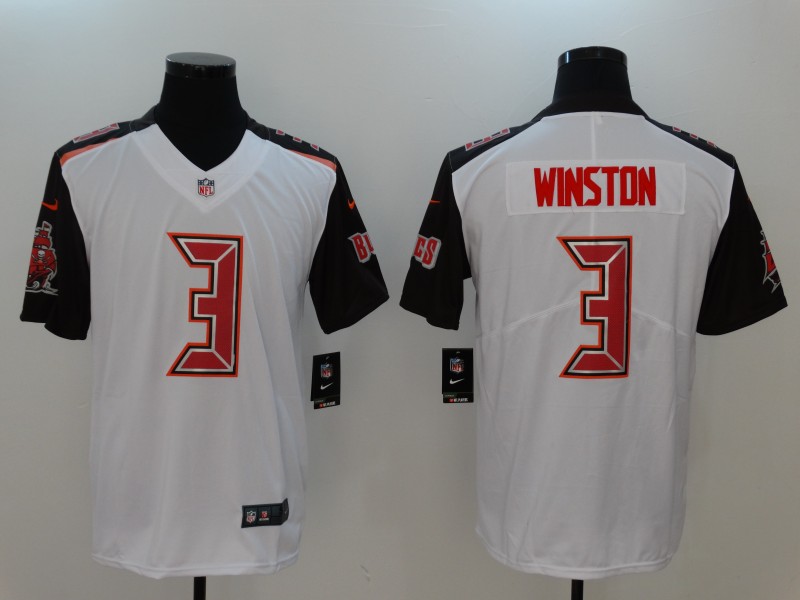 Men's Tampa Bay Buccaneers Jameis Winston #3 White Team Jersey